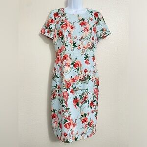 Black Halo Jodee Blue Floral Sheath Dress 6 Fairy Wedding Guest Quiet Luxury‎